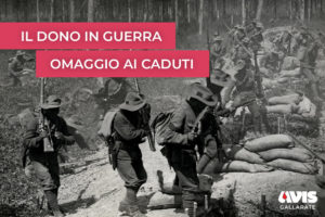 Il dono in guerra, omaggio ai caduti